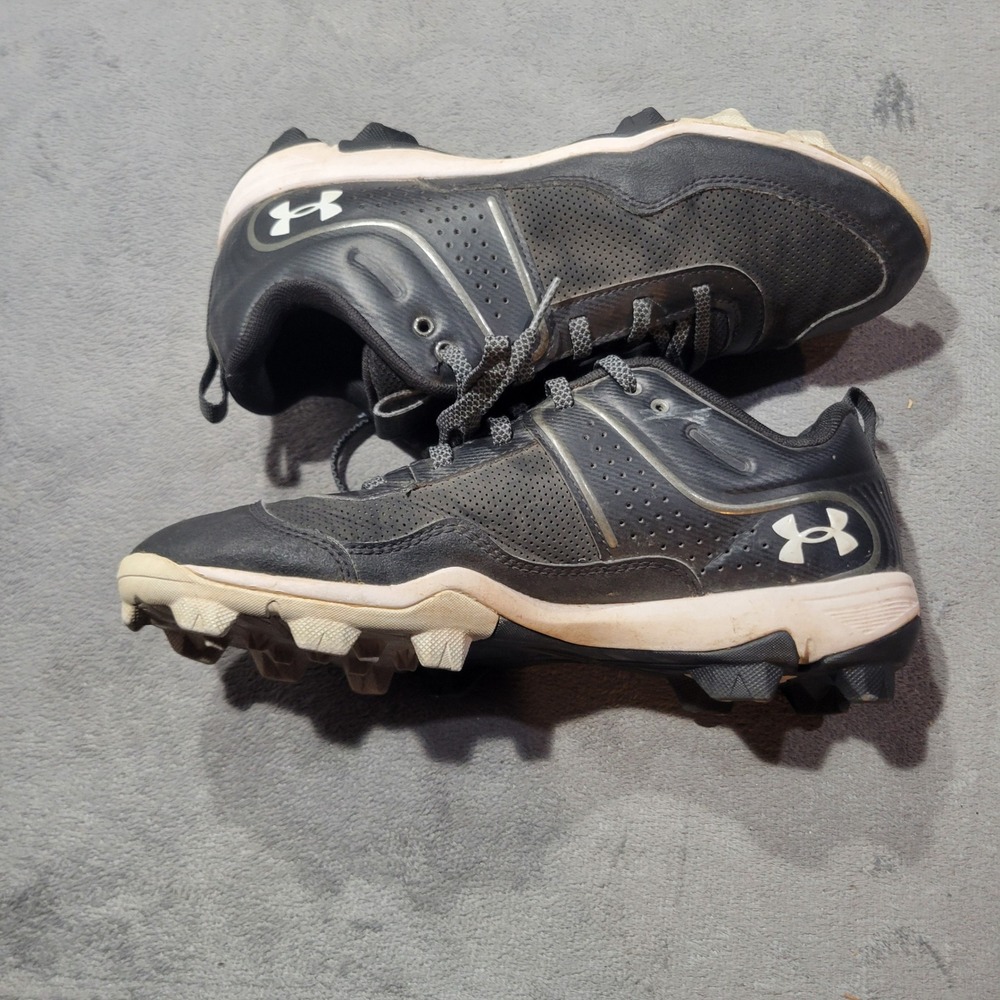 Under Armour Cleats Men 9.5 Black Glyde RM Baseball Softball Shoes‎ 3024330-001